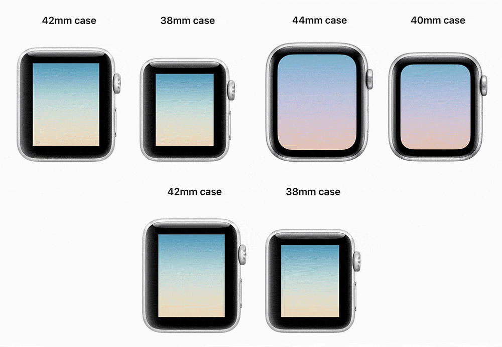 apple watch sizesnap