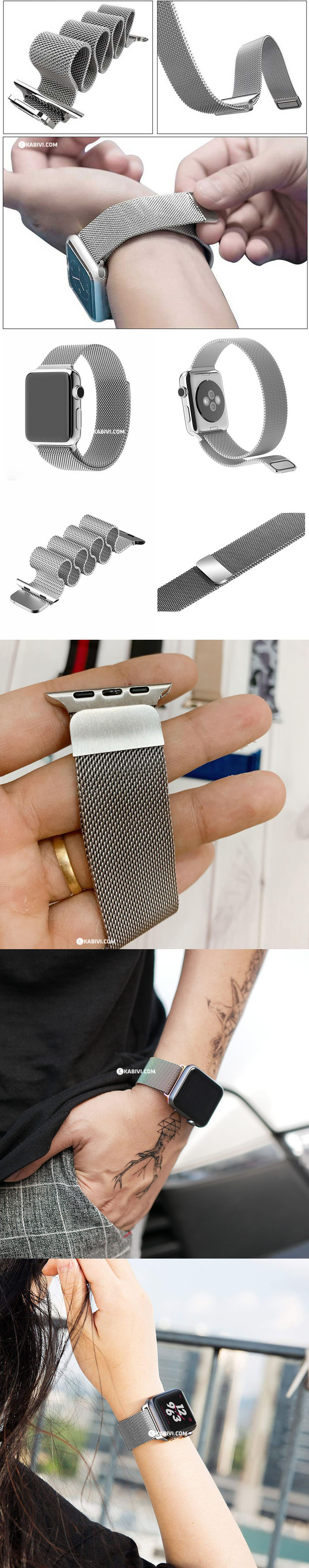 day apple watch milanese loop mau bac h5
