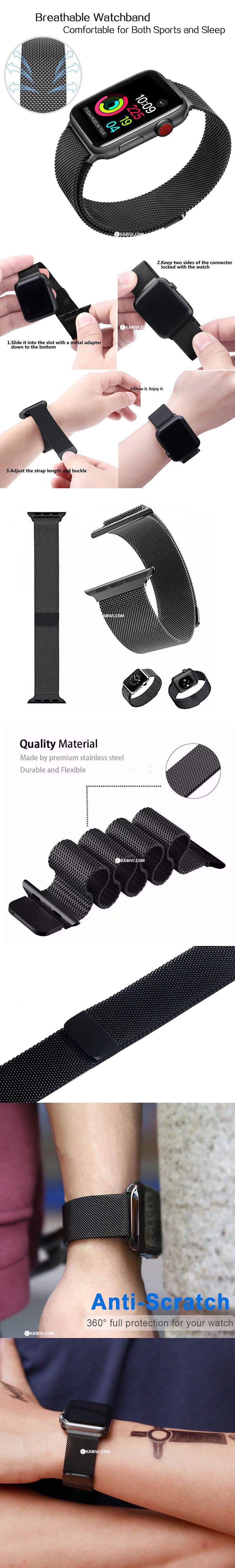 day apple watch milanese loop mau den h5