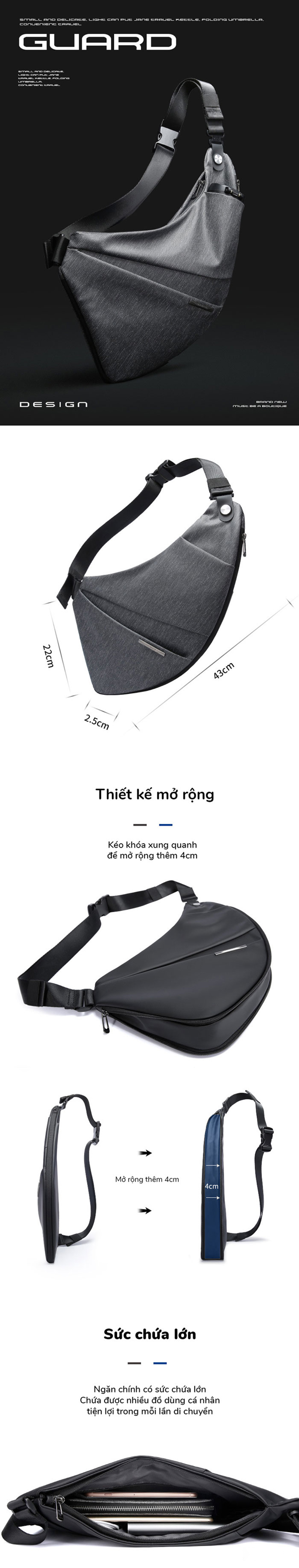tui deo cheo ky thuat so bange gun bag a1